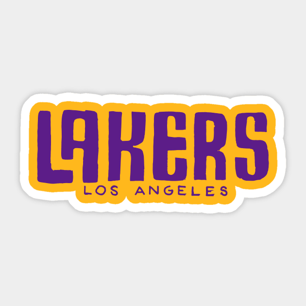 L.A Lakeeers 04 Sticker by Very Simple Graph